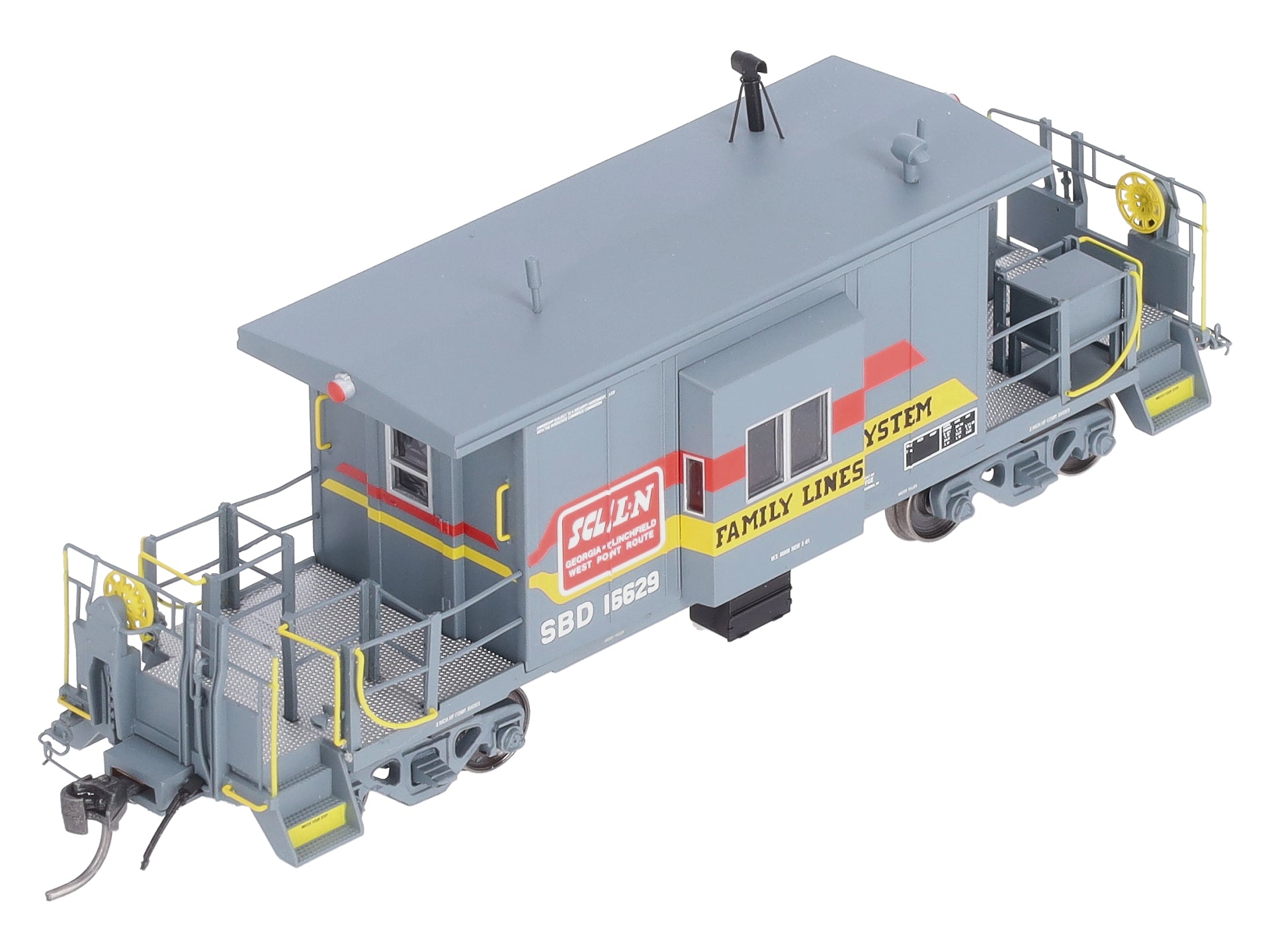Bluford Shops 31061 HO Scale Seaboard Short Body Bay Window Caboose #16629