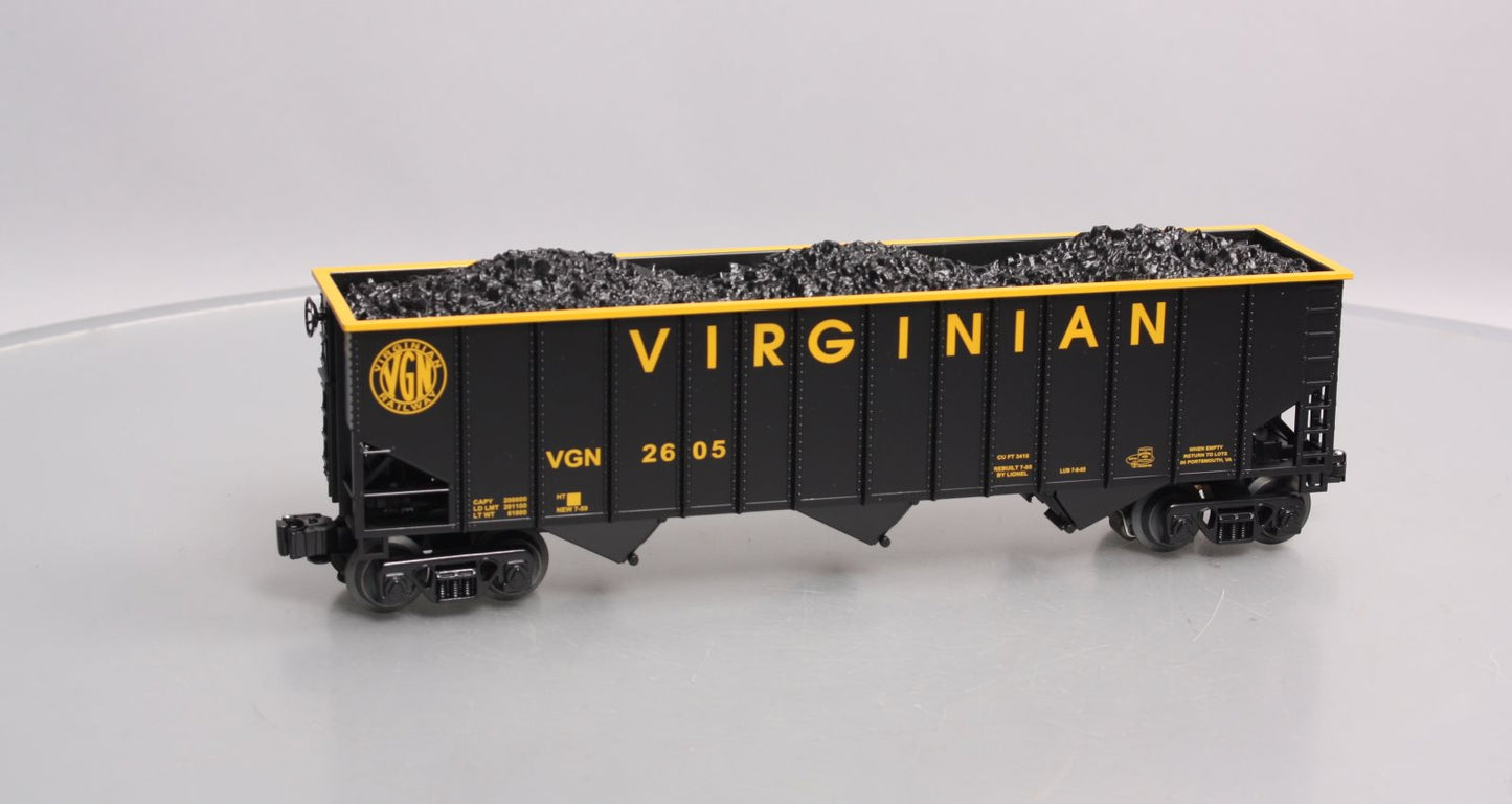 Lionel 6-52380 O Gauge LOTS-2005 Virginian 3-Bay Coal Hopper #2605 with ETD LN/Box