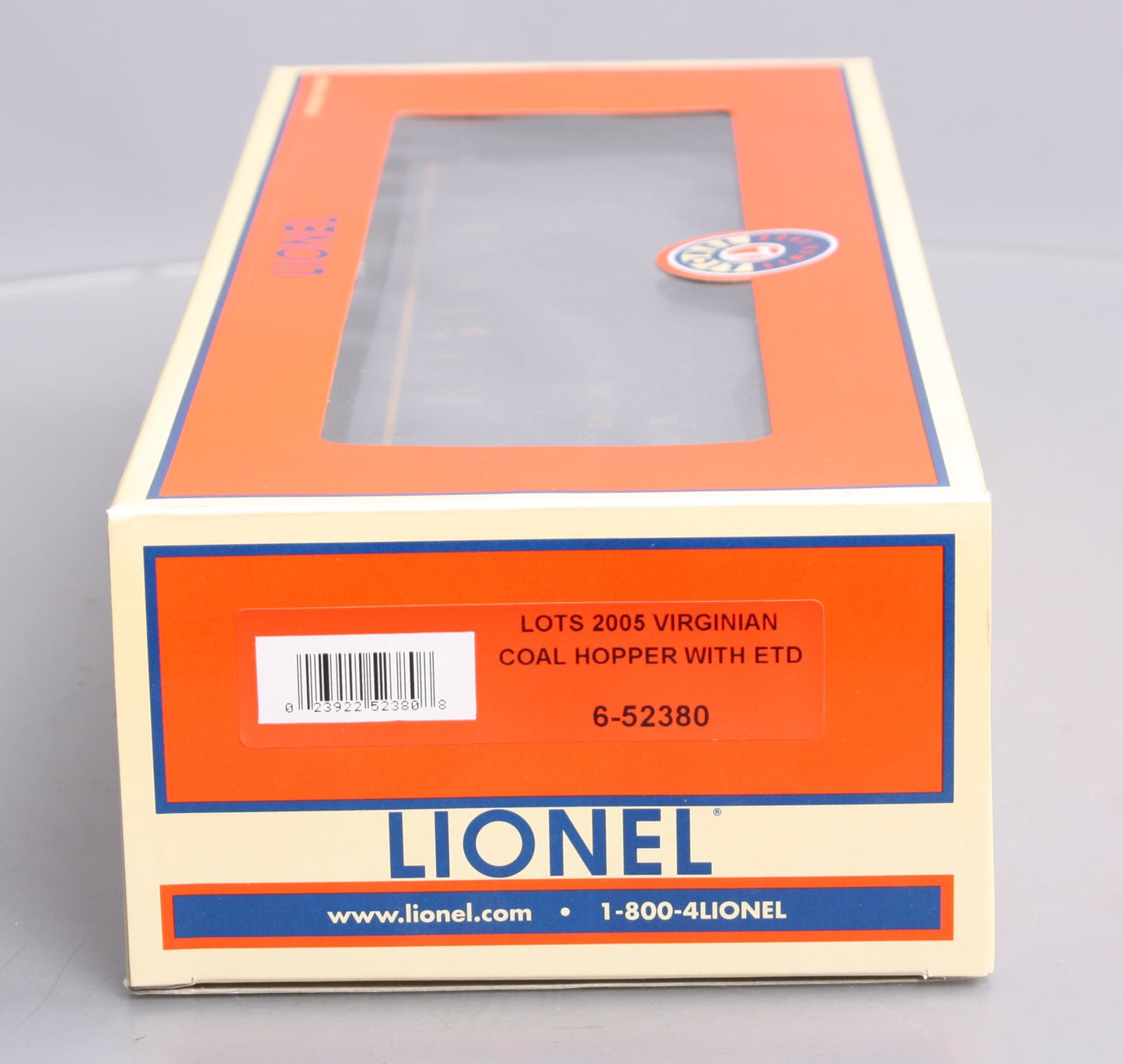Lionel 6-52380 O Gauge LOTS-2005 Virginian 3-Bay Coal Hopper #2605 with ETD LN/Box