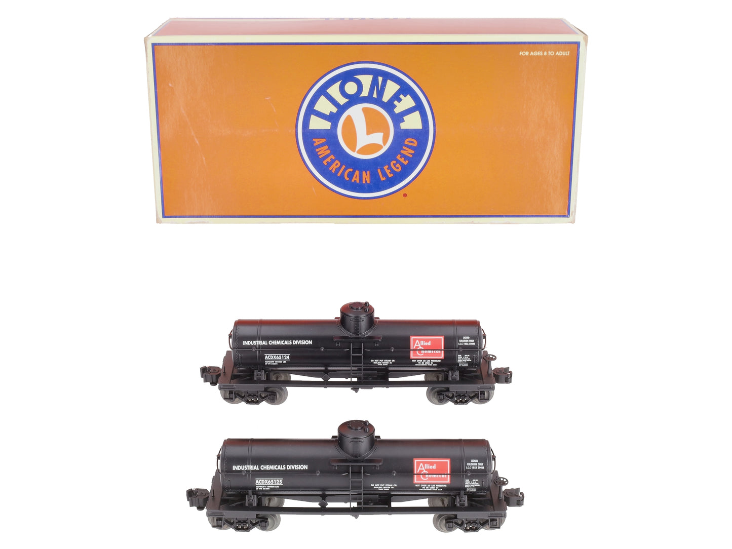 Lionel 6-36916 O Gauge Allied Chemical 1 Dome Tank Car (Set of 2) LN/Box