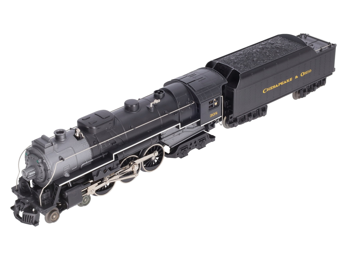 Lionel 6-81302 O C&O LionChief Plus 4-6-4 Hudson Steam Locomotive #308