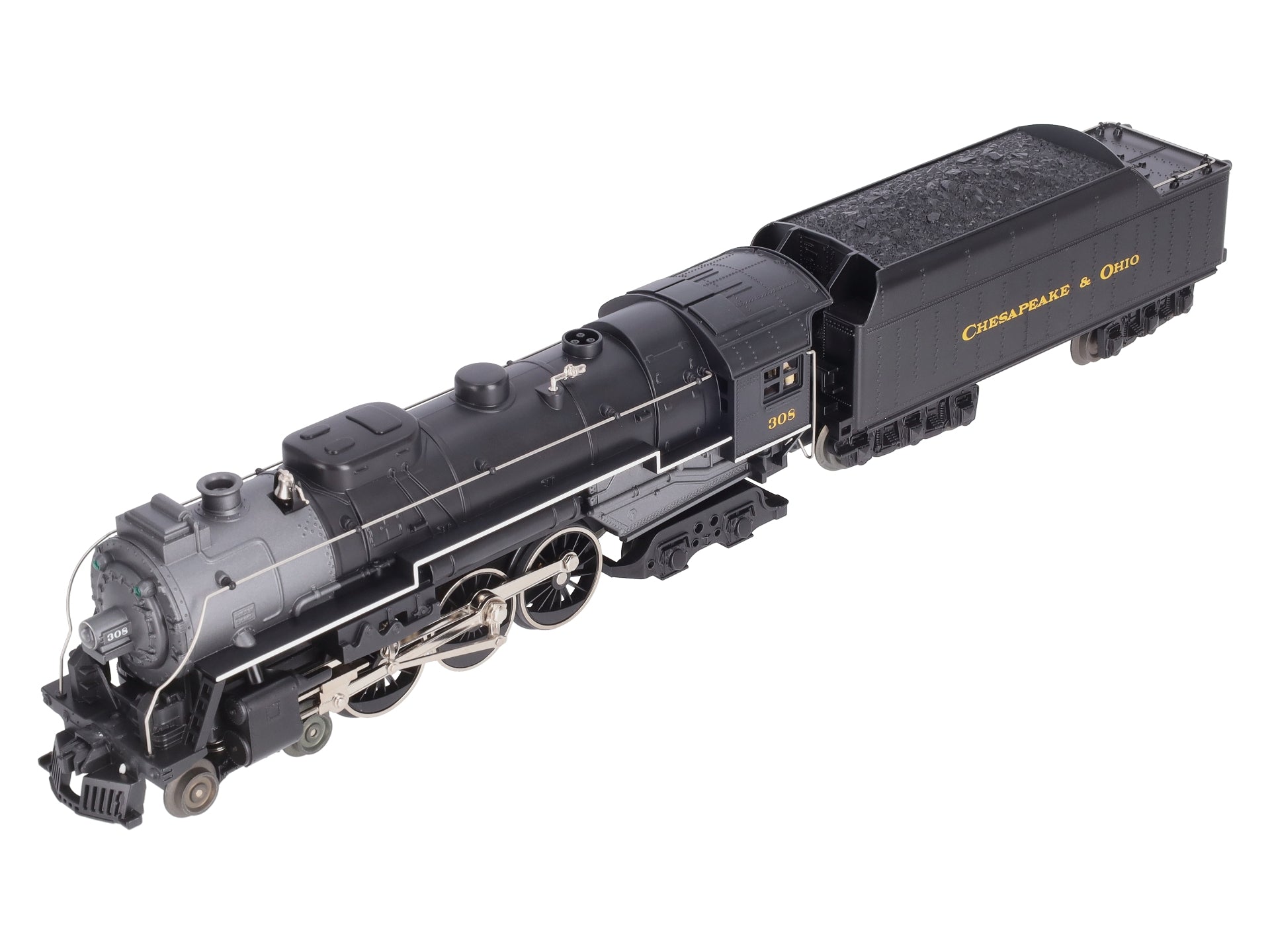 Lionel 6-81302 O C&O LionChief Plus 4-6-4 Hudson Steam Locomotive #308