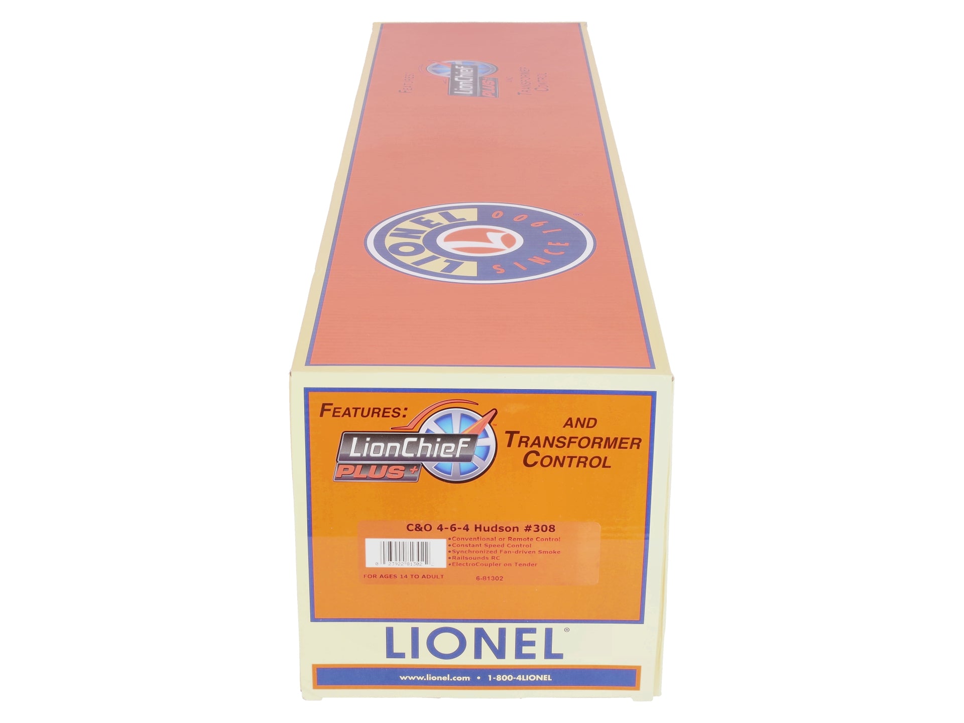 Lionel 6-81302 O C&O LionChief Plus 4-6-4 Hudson Steam Locomotive