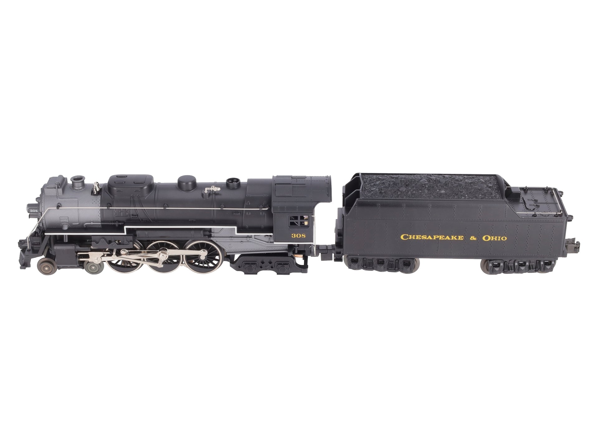 Lionel 6-81302 O C&O LionChief Plus 4-6-4 Hudson Steam Locomotive #308