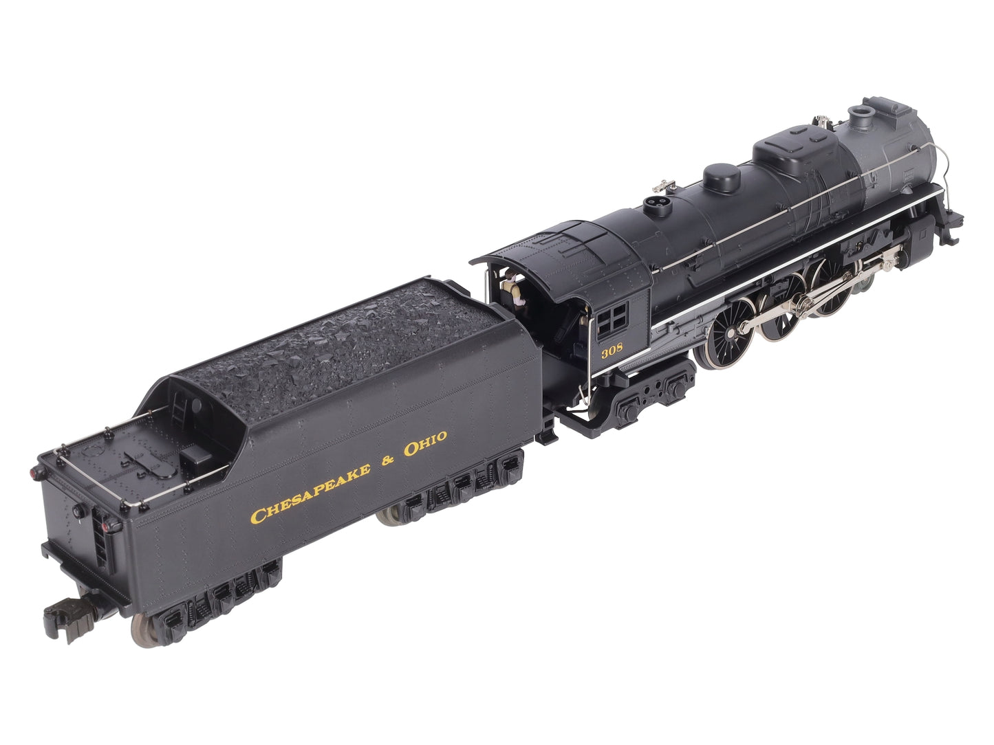 Lionel 6-81302 O C&O LionChief Plus 4-6-4 Hudson Steam Locomotive #308