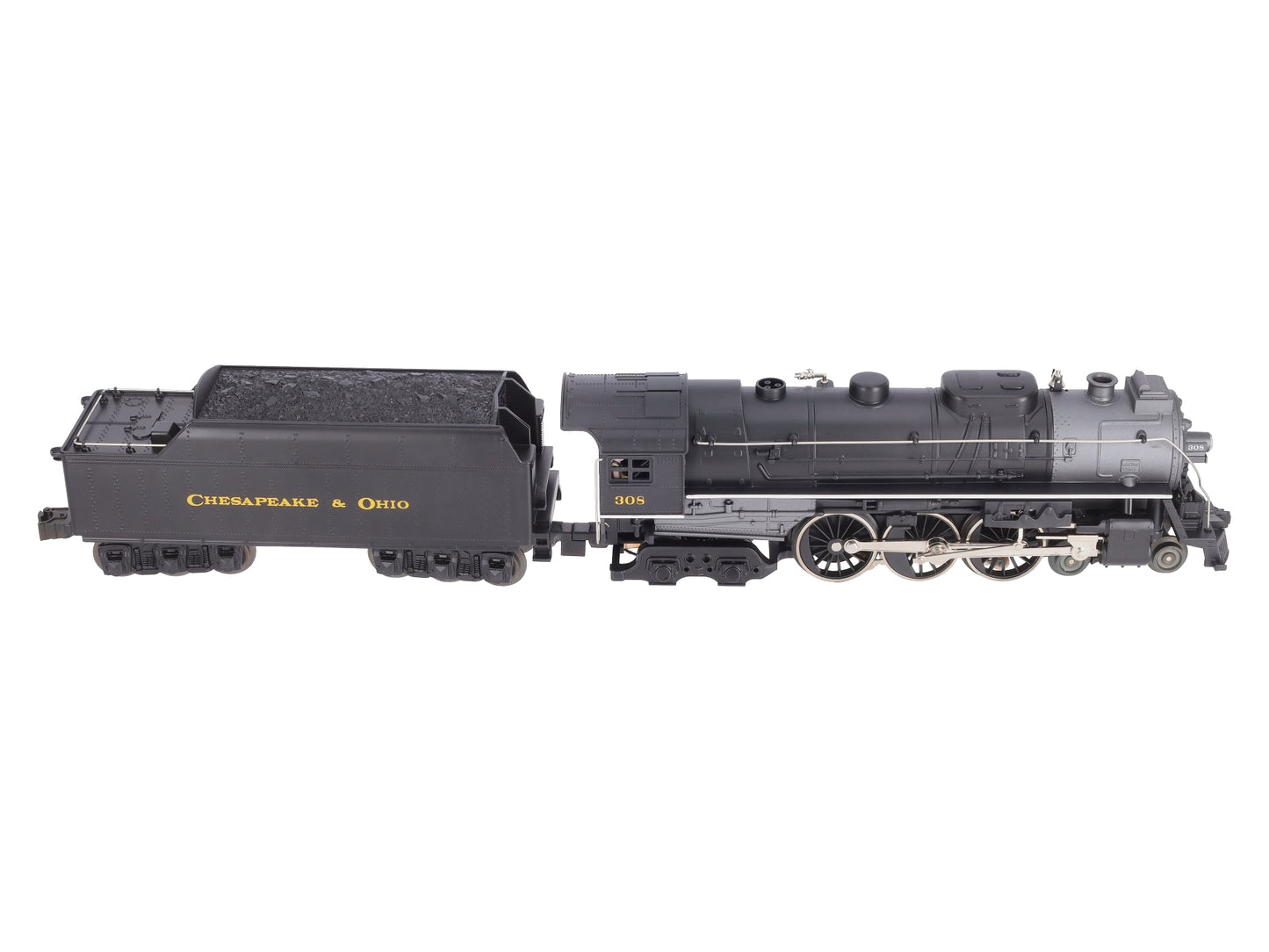 Lionel 6-81302 O C&O LionChief Plus 4-6-4 Hudson Steam Locomotive #308