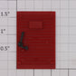 American Flyer 48306-22 Red Seaboard Boxcar Door with Latch Fits 734