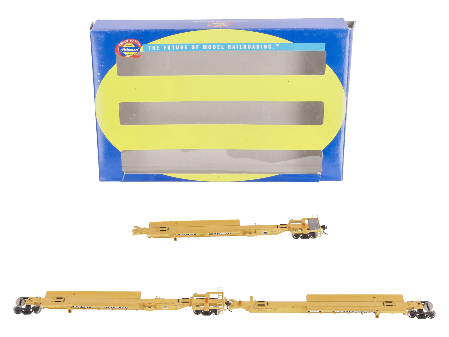 Athearn 28908 HO TTX Trinity 57' All Purpose Spine Car # 360837 (Box of 3)