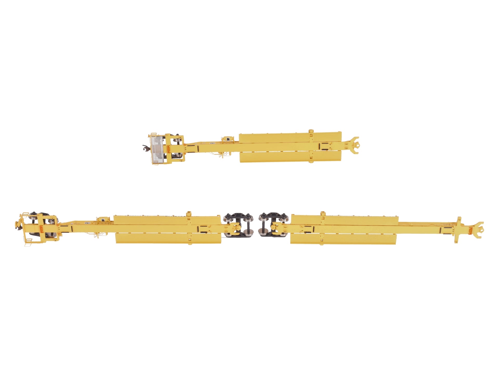 Athearn 28908 HO TTX Trinity 57' All Purpose Spine Car # 360837 (Box of 3)
