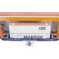 Lionel 6-17588 O CSX Husky Stack Flatcar w/ Container Load #620350 LN/Box