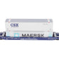 Lionel 6-17588 O CSX Husky Stack Flatcar w/ Container Load #620350 LN/Box