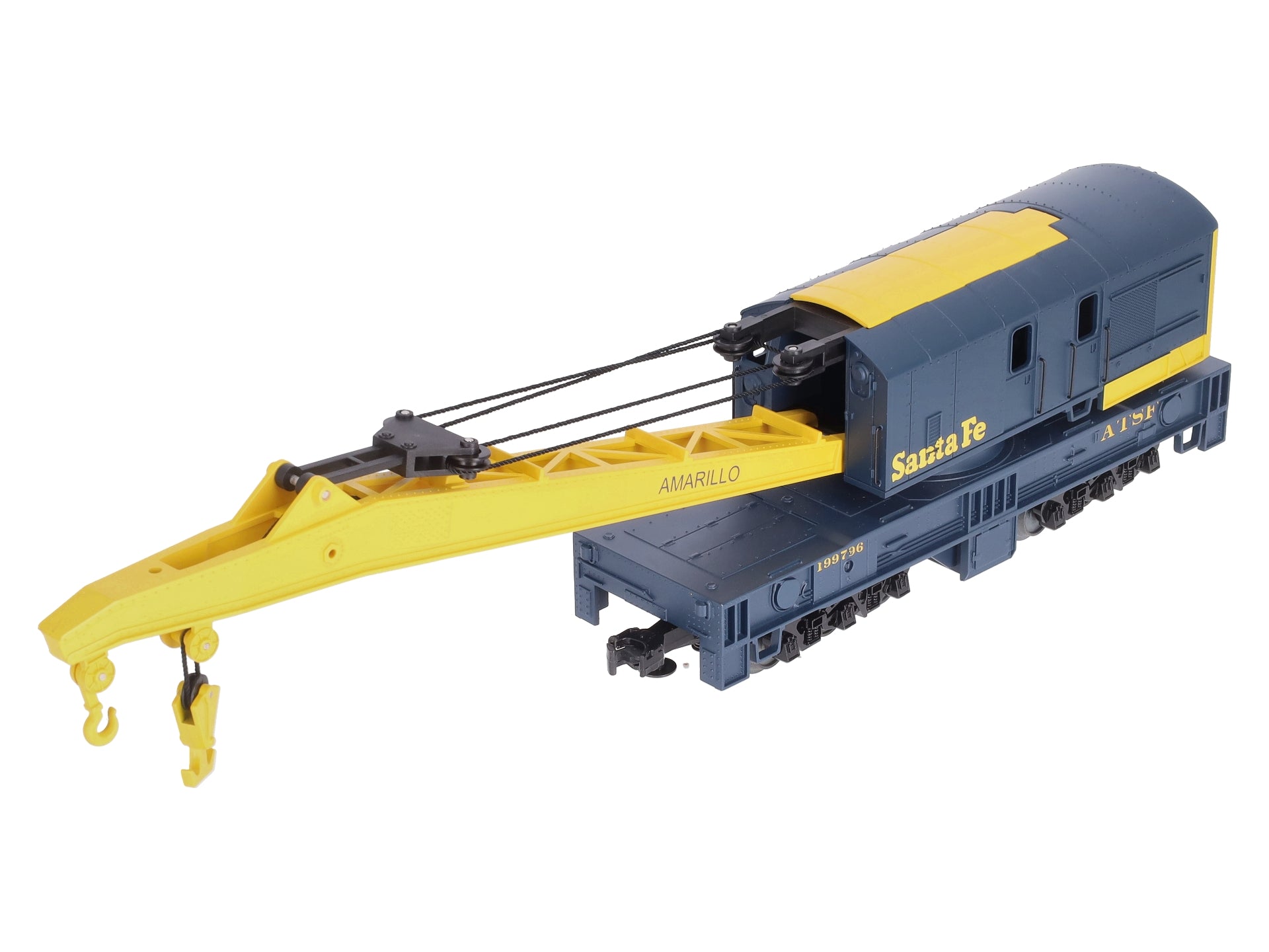 MTH 20-98237 O Gauge Santa Fe ATSF Crane Car #199796 LN/Box