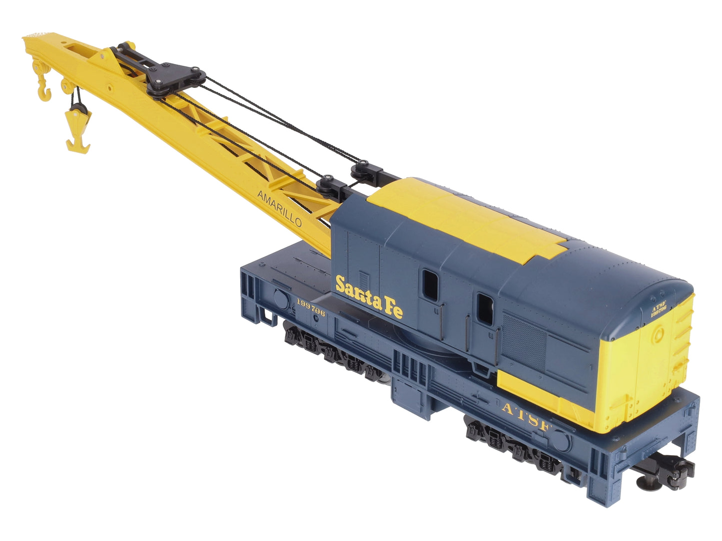 MTH 20-98237 O Gauge Santa Fe ATSF Crane Car #199796 LN/Box