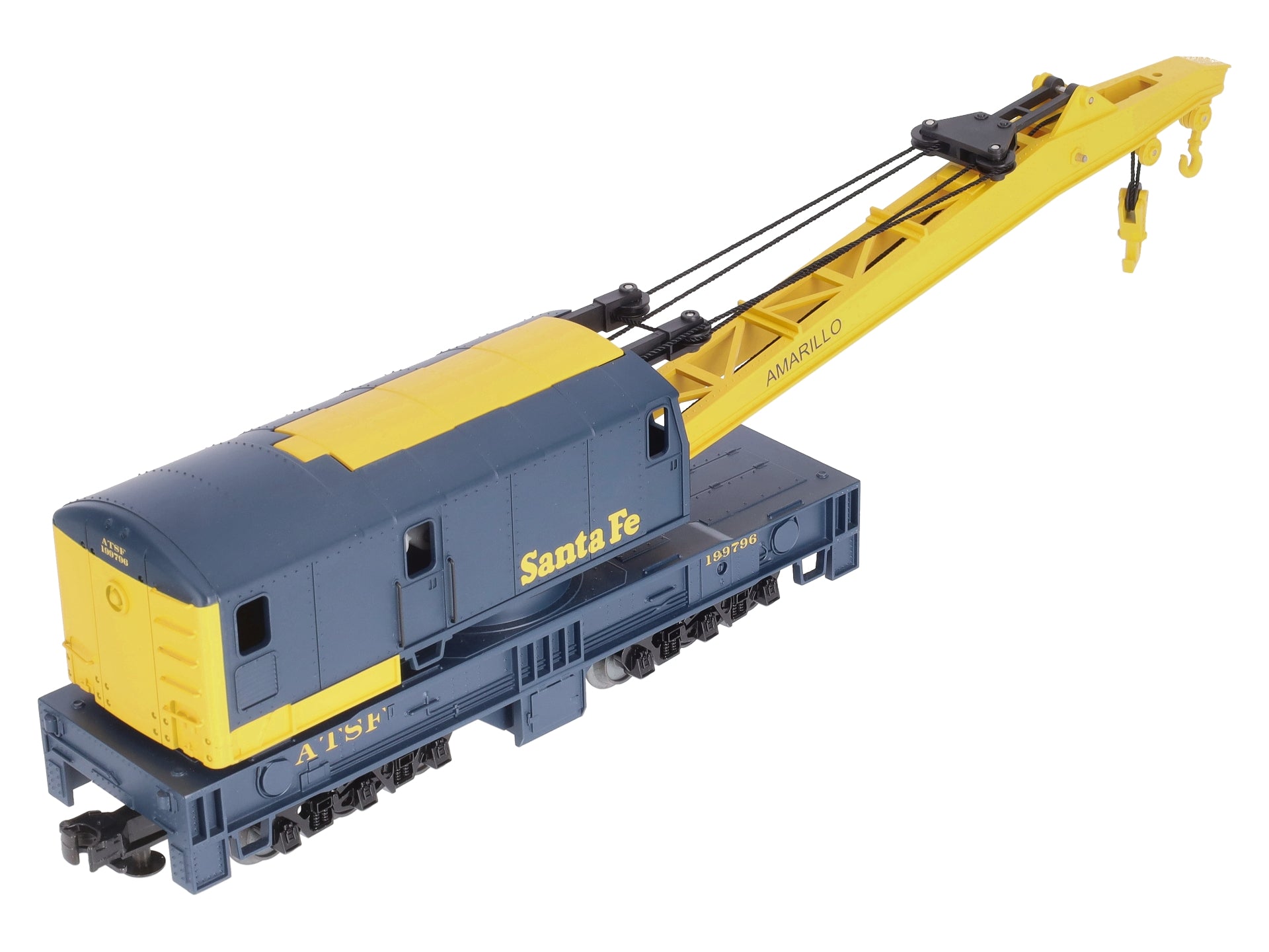 MTH 20-98237 O Gauge Santa Fe ATSF Crane Car #199796 LN/Box