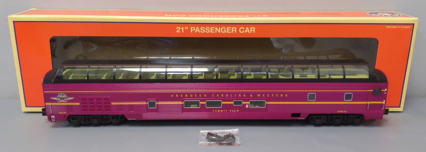 Lionel 2327390 O Aberdeen Carolina & Western 21" Passenger Dome Car #800136