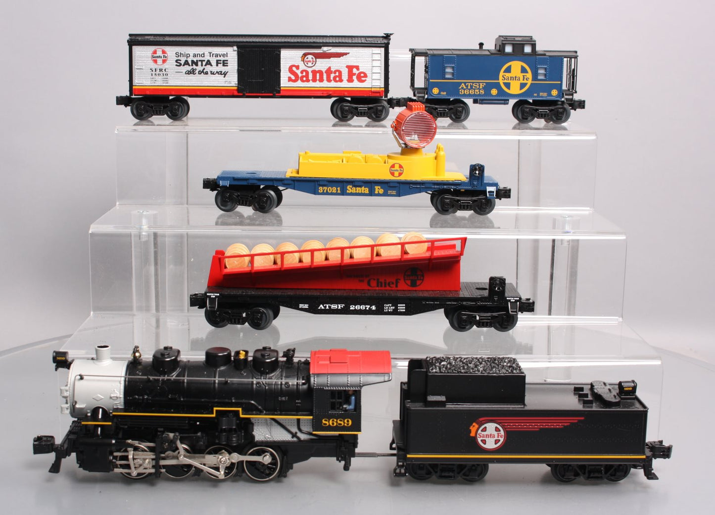 Lionel 6-30173 Santa Fe Flyer O Gauge Steam Freight Train Starter Set