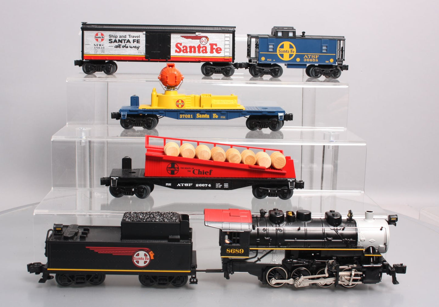 Lionel 6-30173 Santa Fe Flyer O Gauge Steam Freight Train Starter Set