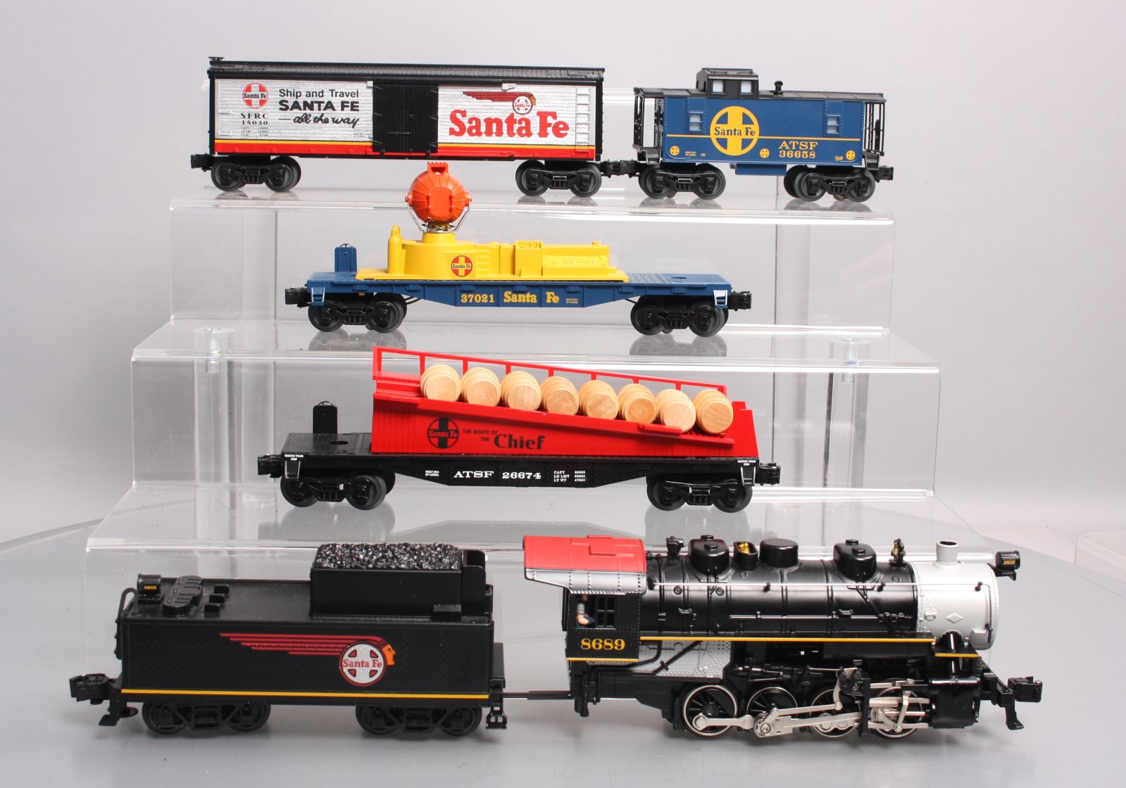 Lionel 6-30173 Santa Fe Flyer O Gauge Steam Freight Train Starter Set