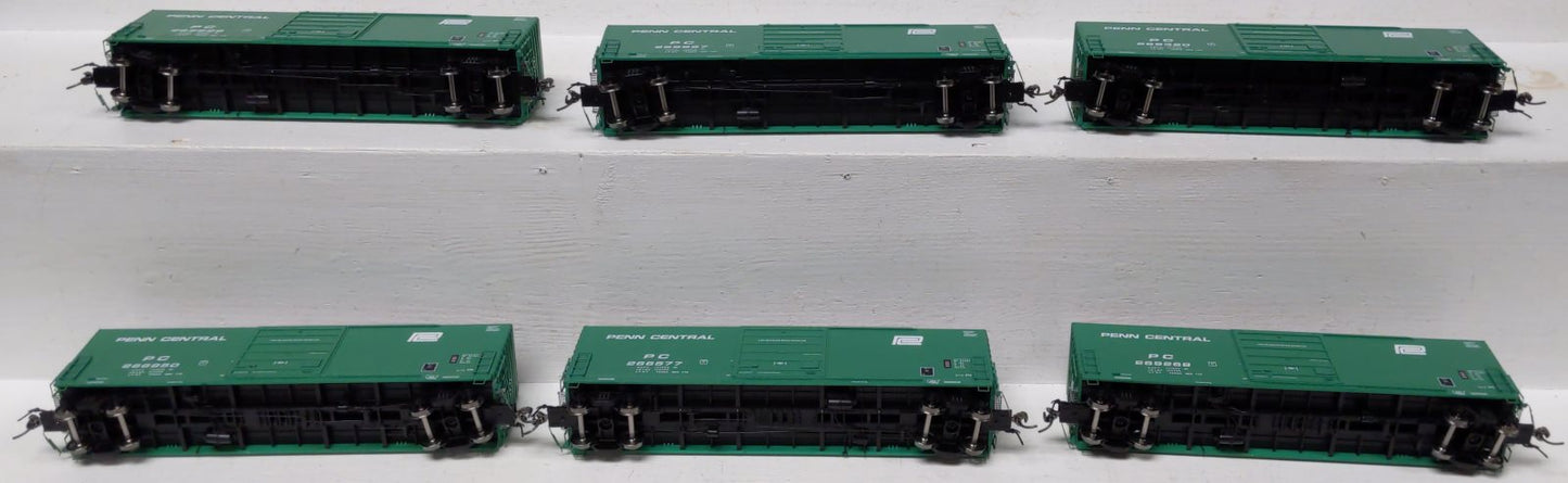 Rapido Trains 139003 HO Penn Central Small Logo Evans X72 Boxcar #2 (Pack of 6)