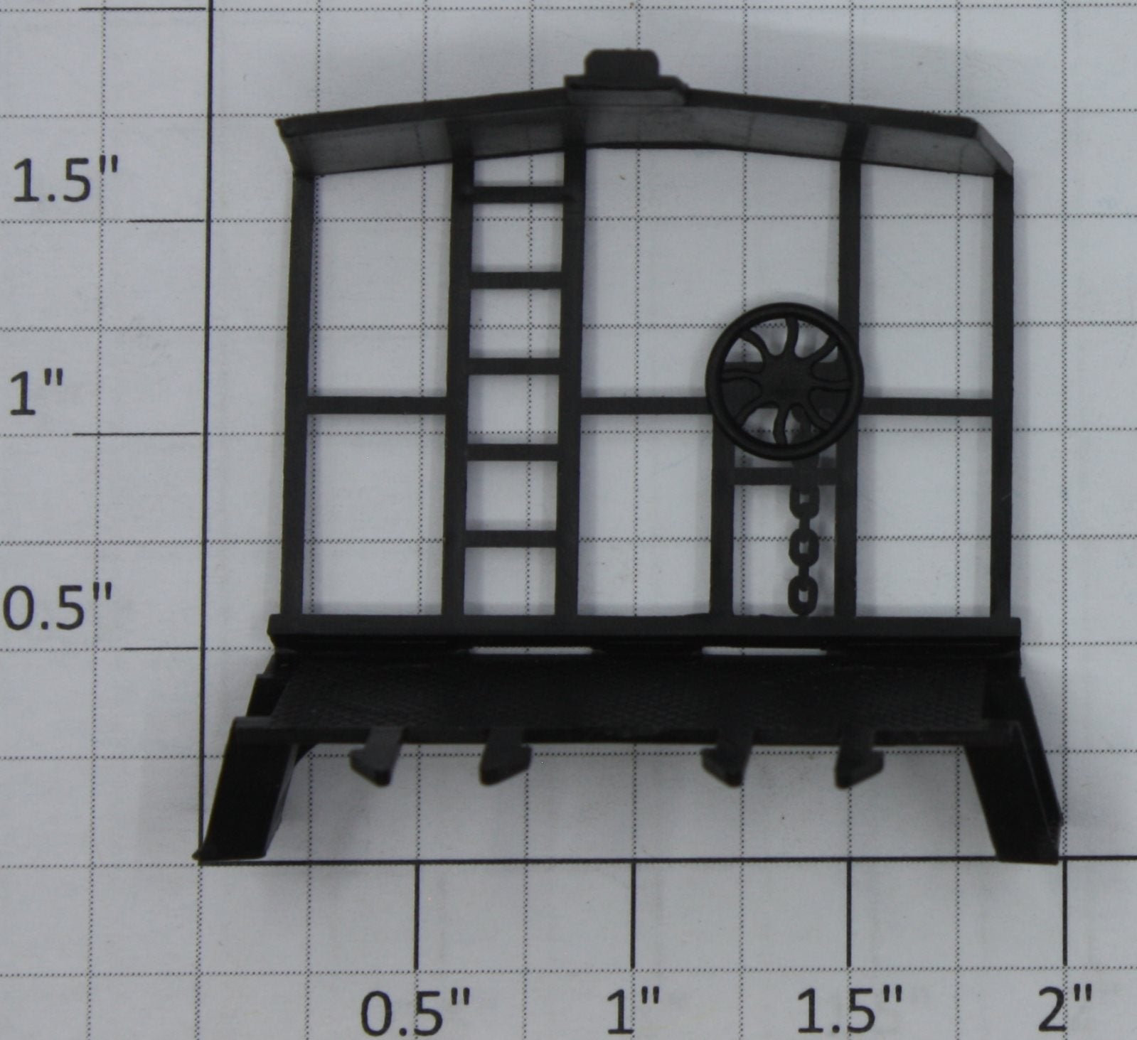 American Flyer 48714-55 Black Caboose End Rail