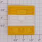 Lionel 29212-14 Timken Yellow Boxcar Door