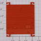 Lionel 29221-14 Orange Centennial Hi-Cube Boxcar Door with Guides