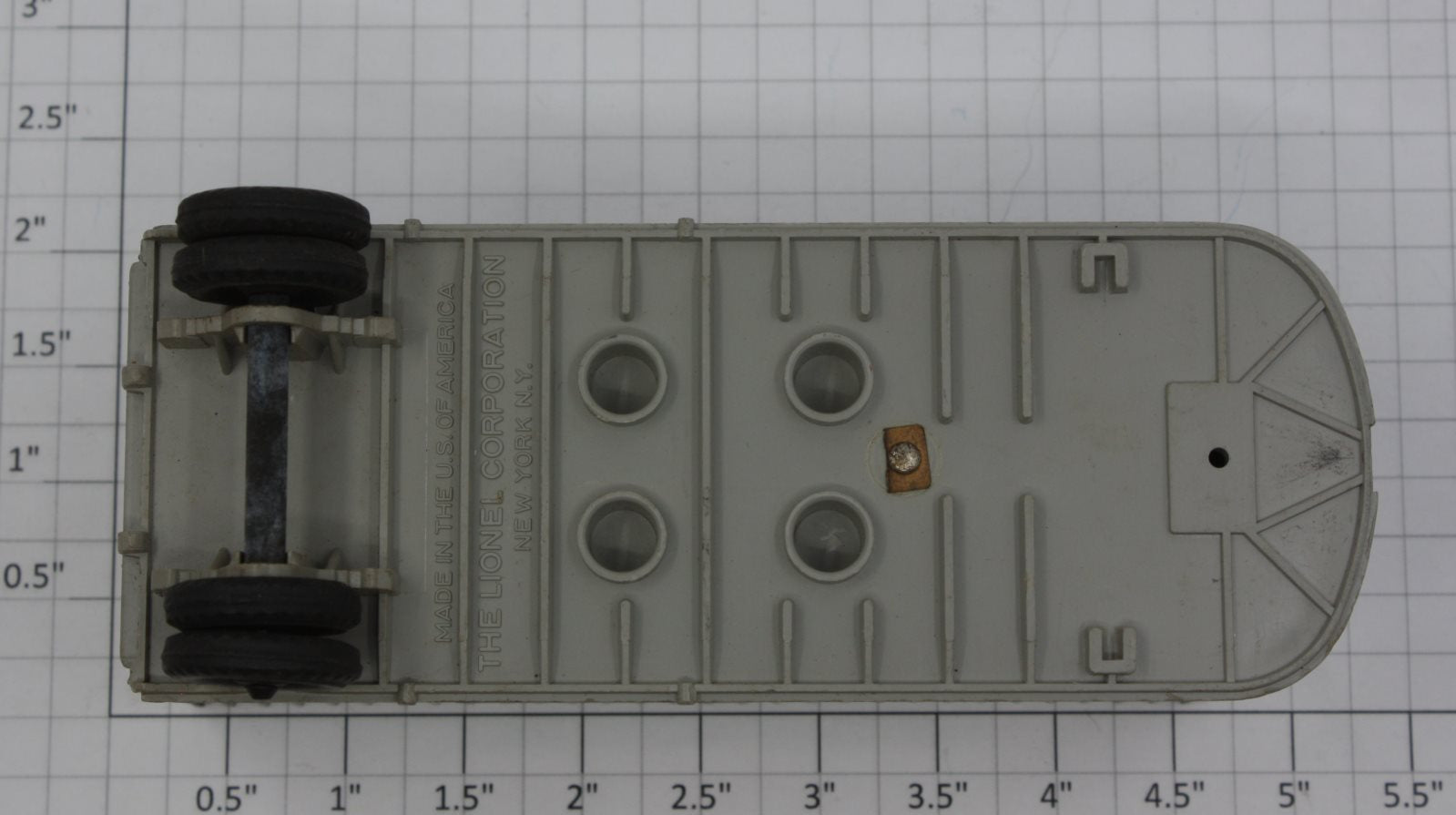 Lionel 6430-5X O Gauge Gray Cooper-Jarrett, Inc. Trailer Van without Roof