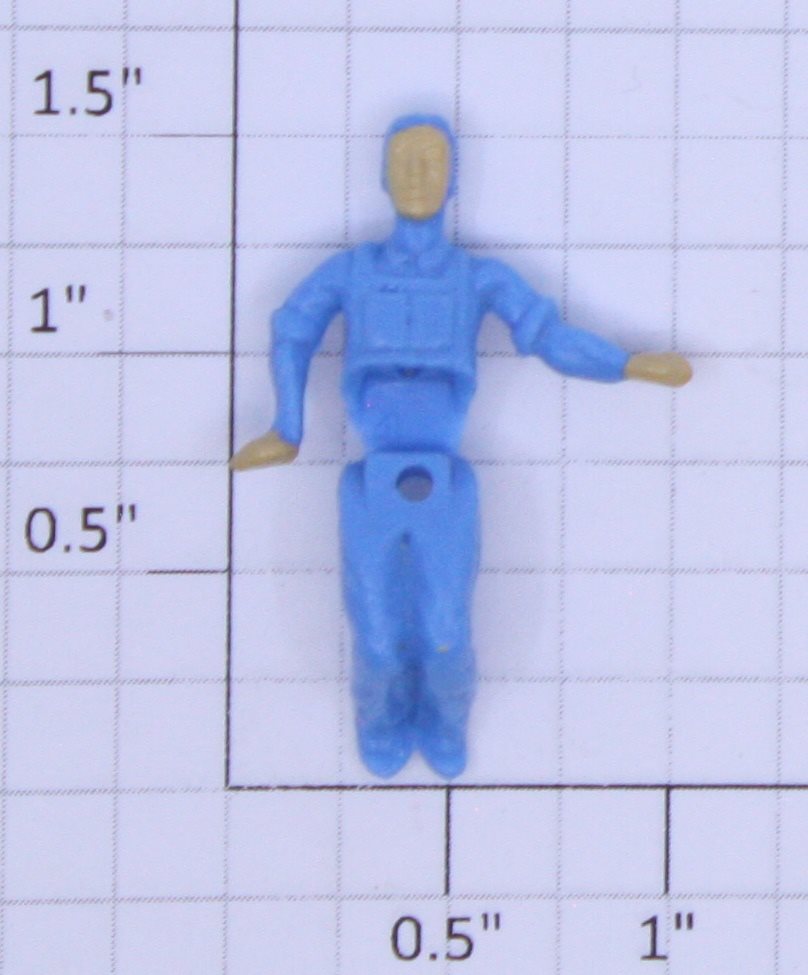 Lionel 6505-76 Light Blue Crewman Figure with Painted Face