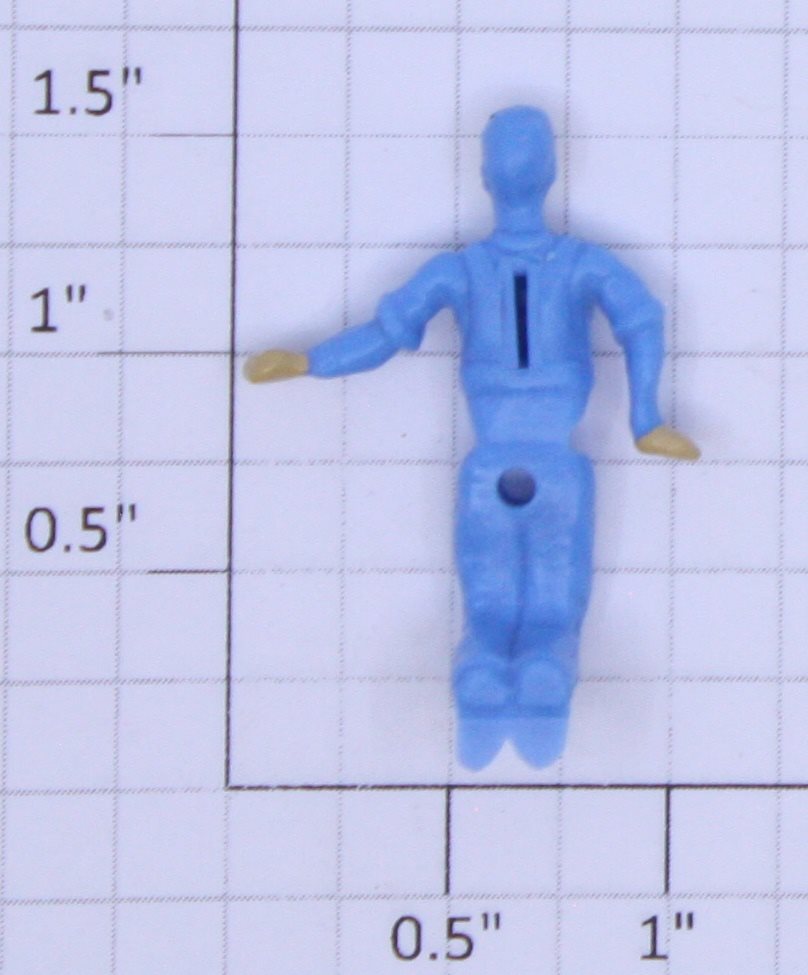 Lionel 6505-76 Light Blue Crewman Figure with Painted Face