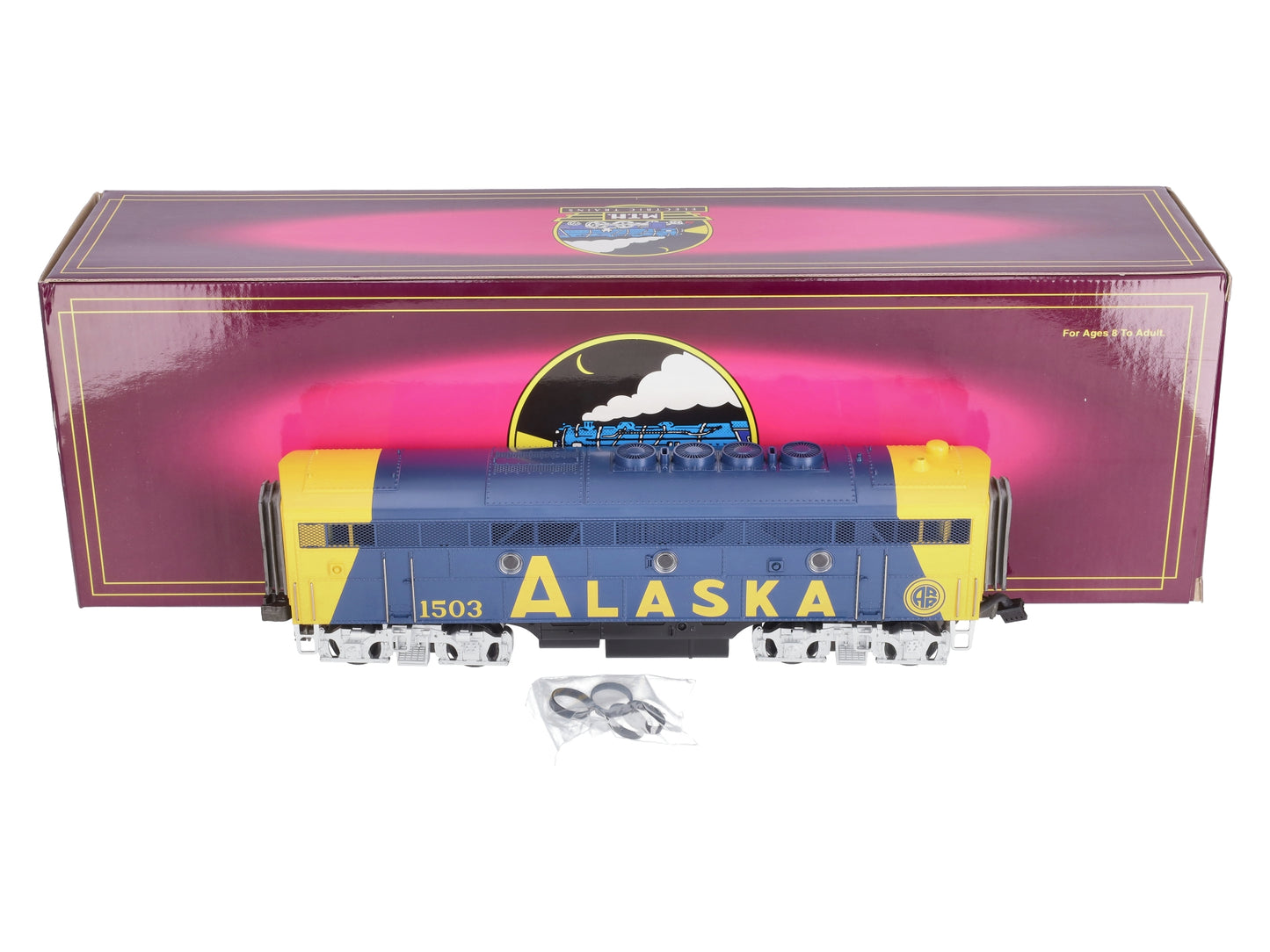 MTH 20-2128-4 O Gauge Alaska F3 Powered B Unit Diesel Engine #1503 LN/Box