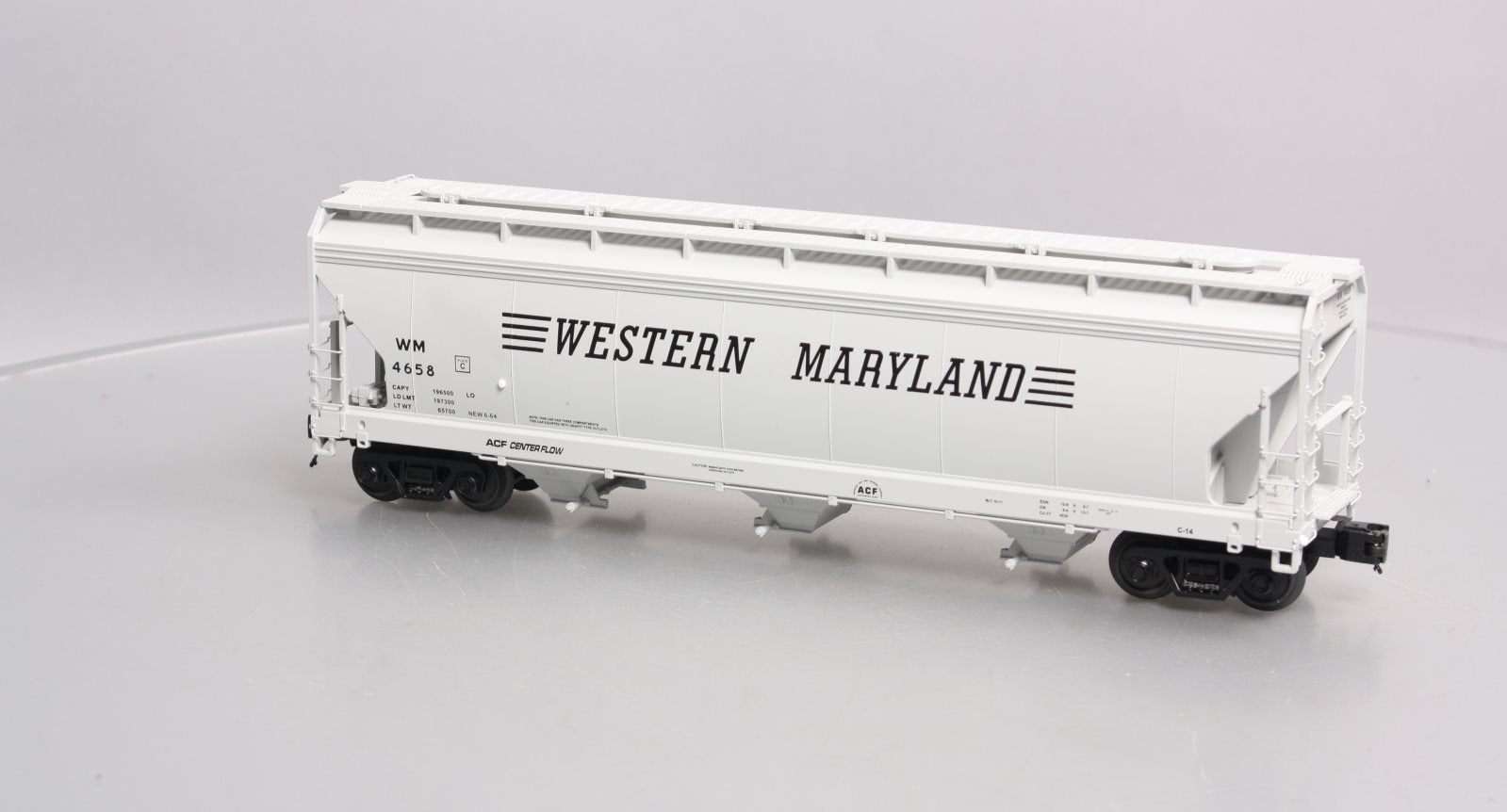 MTH 20-97656 Western Maryland 3-Bay Centerflow Hopper