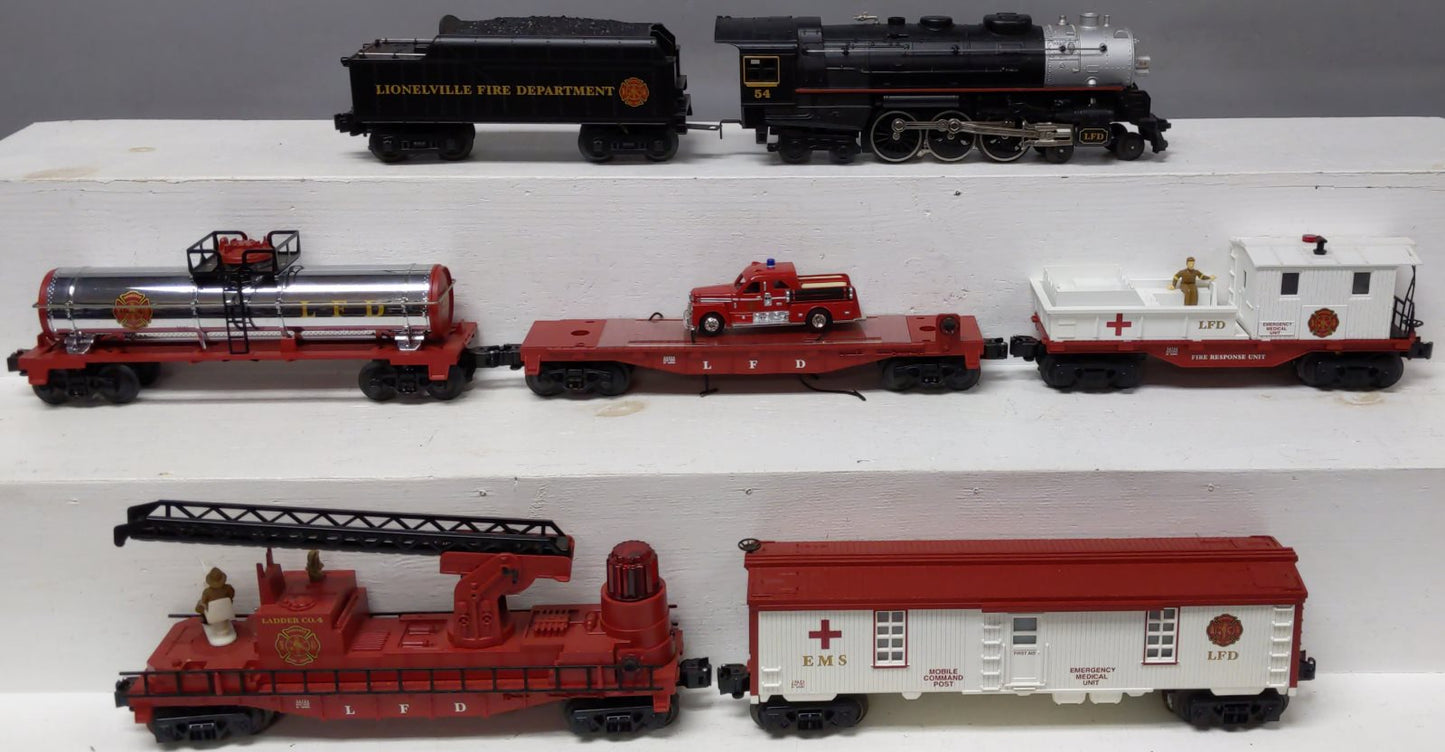Lionel 6-31715 O Gauge Fire Rescue Steam Train Set LN/Box