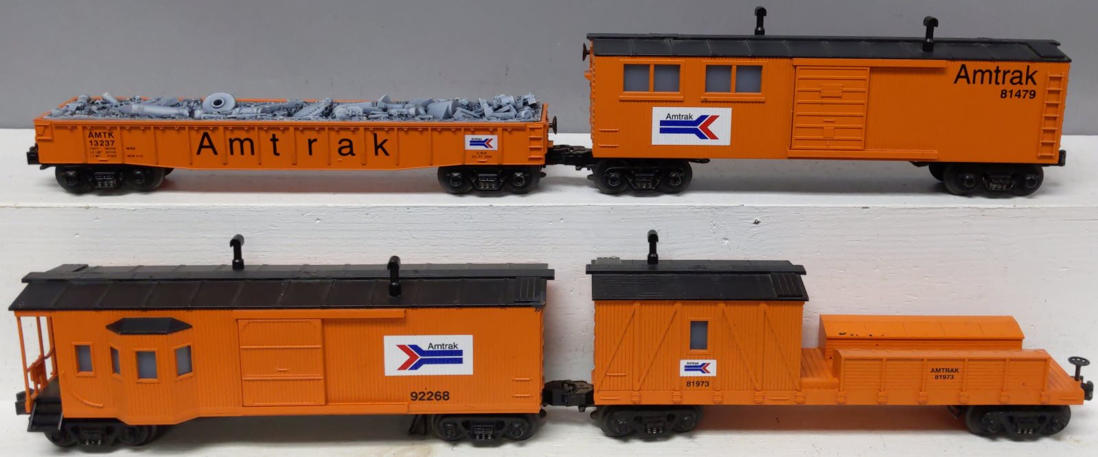 MTH 30-4024-1 RailKing Amtrak Diesel Freight Cars Only EX