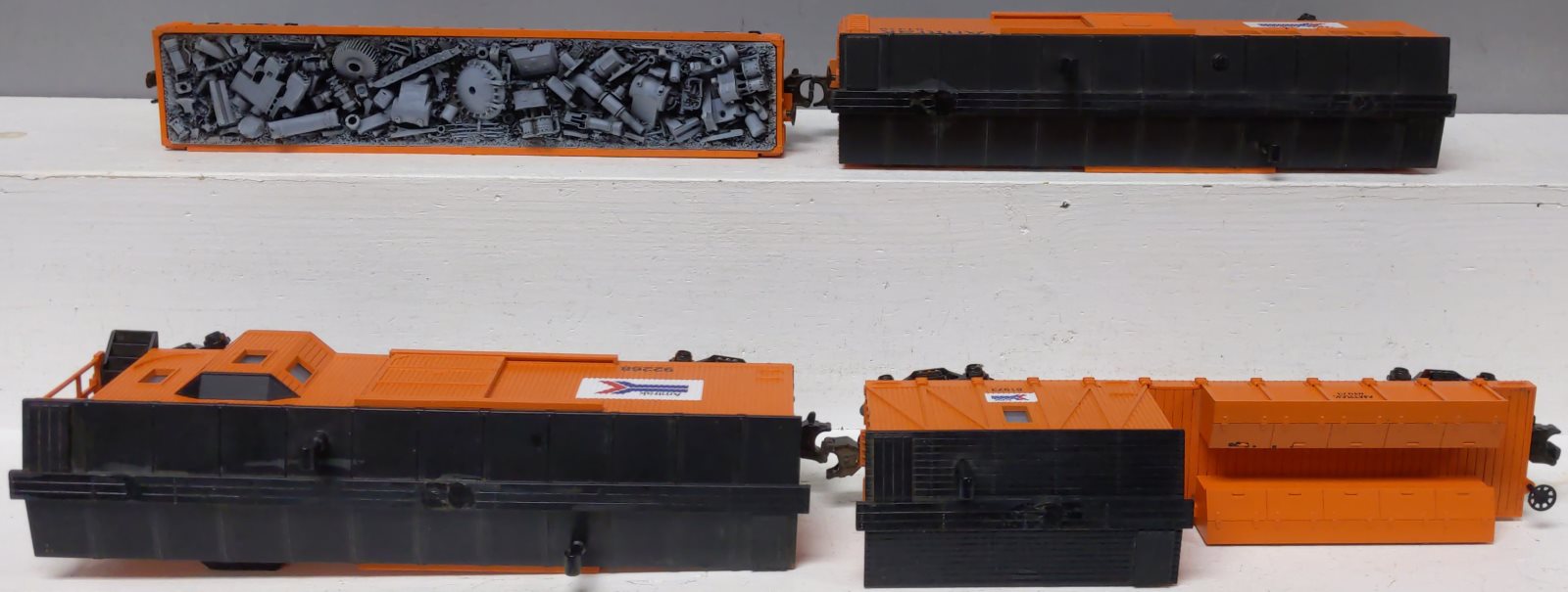 MTH 30-4024-1 RailKing Amtrak Diesel Freight Cars Only EX