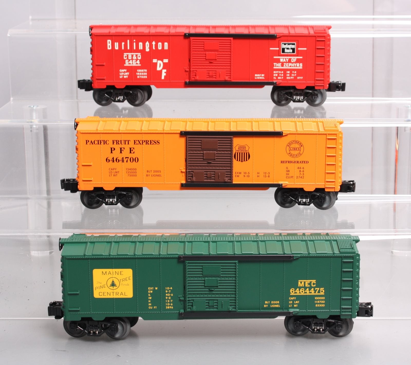 Lionel 6-39267 O Gauge Archive Collection Box Cars #3 (Set of 3