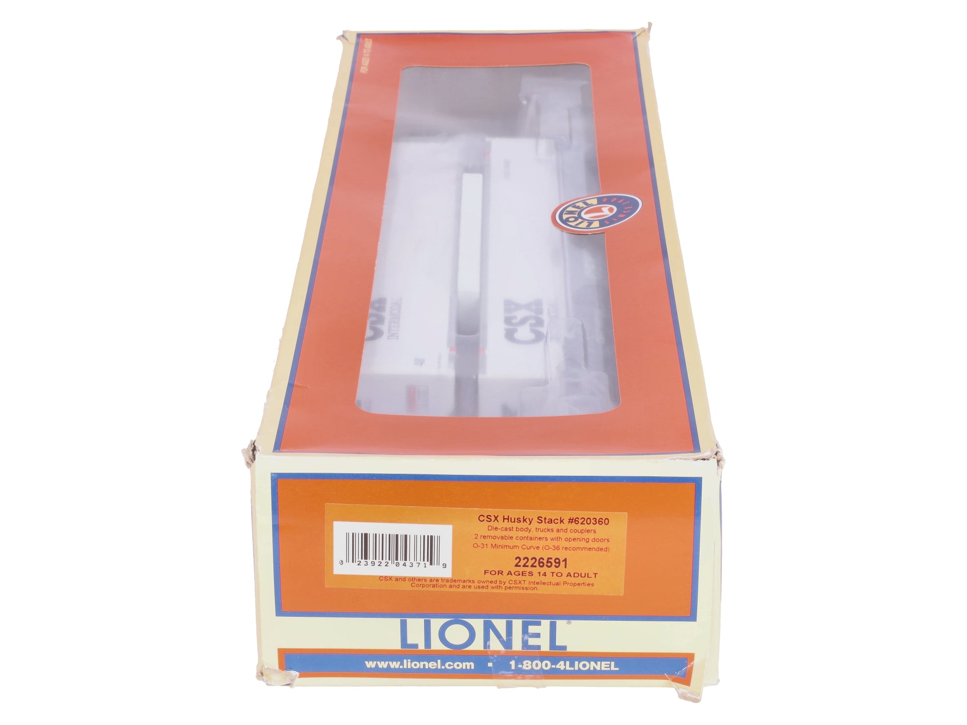 Lionel 2226591 O CSX Husky Stack Car #620360