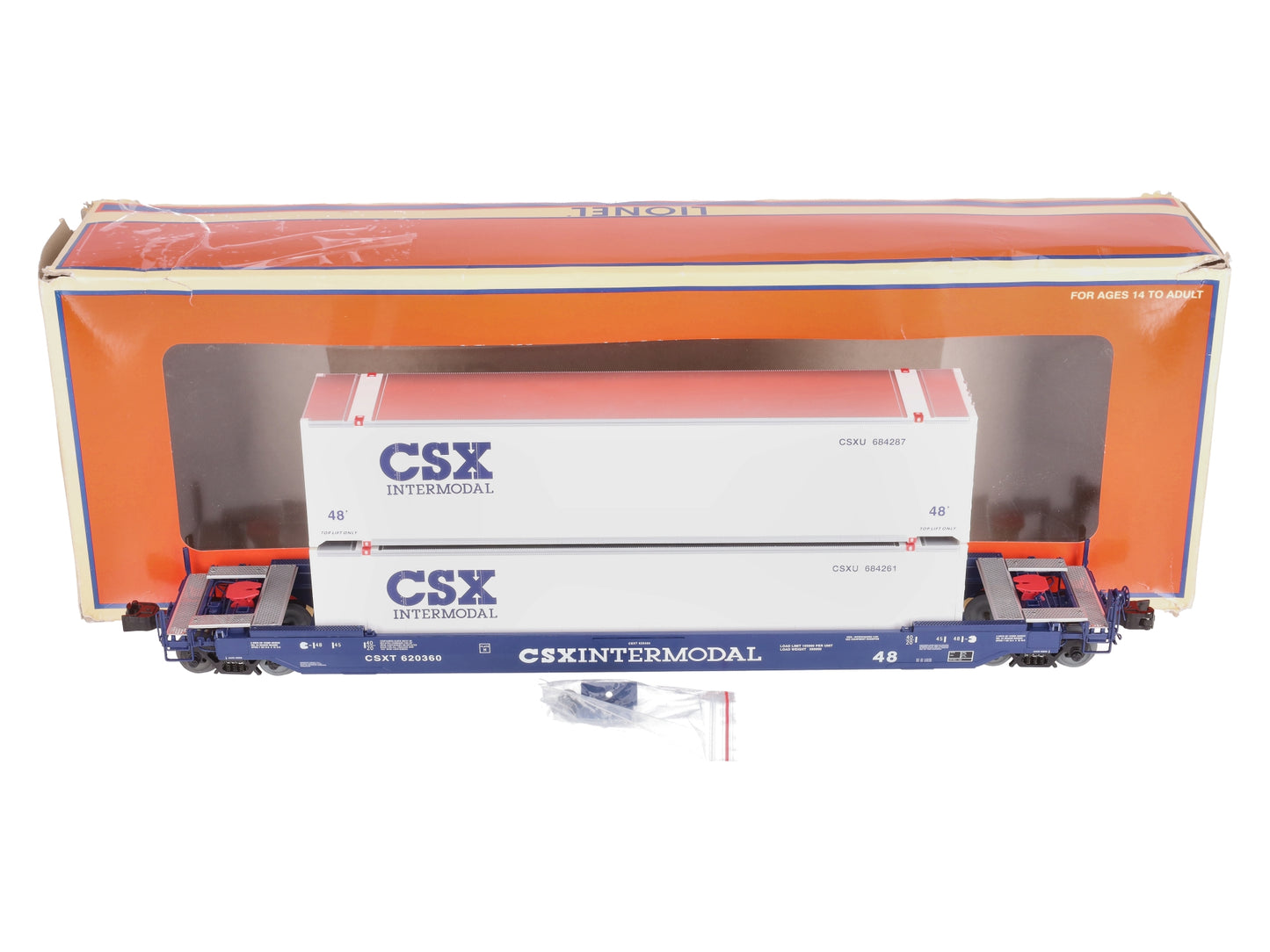 Lionel 2226591 O CSX Husky Stack Car #620360
