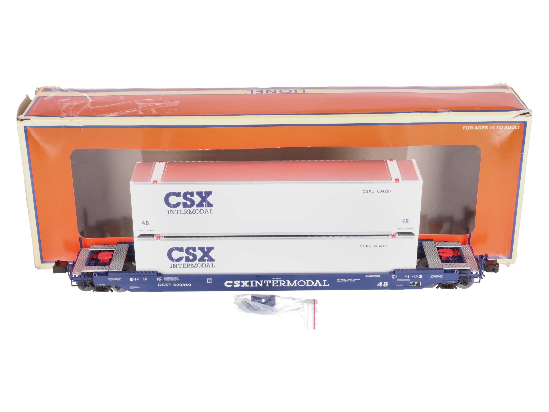Lionel 2226591 O CSX Husky Stack Car #620360