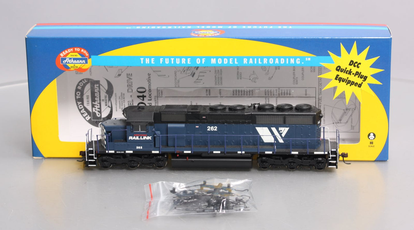 Athearn 89871 HO Montana Rail Link SD40 Diesel Locomotive #255