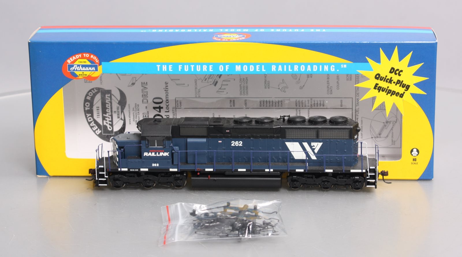 Athearn 89871 HO Montana Rail Link SD40 Diesel Locomotive #255