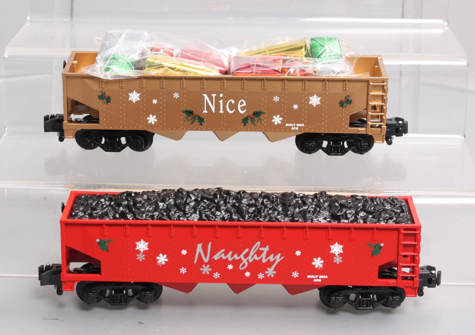 American Flyer 6-48623 S Scale Naughty & Nice Hopper #48624, 48625 (Set of 2)