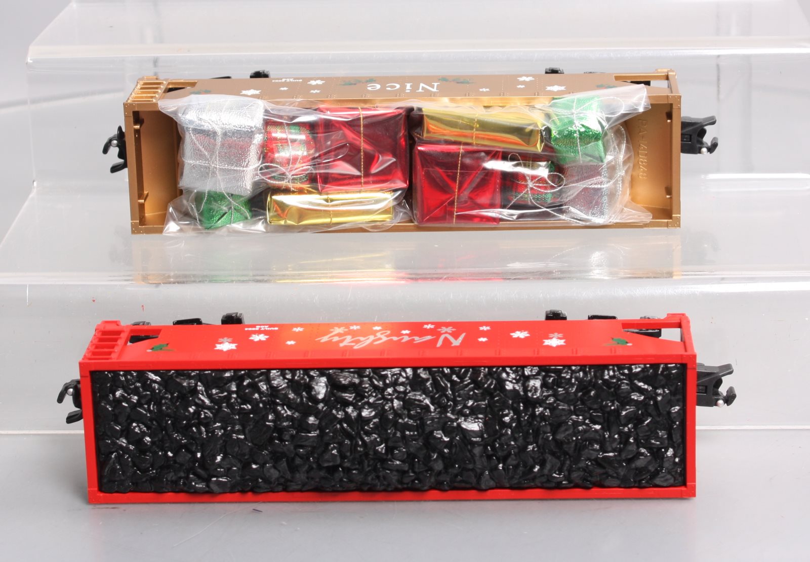American Flyer 6-48623 S Scale Naughty & Nice Hopper #48624, 48625 (Set of 2)