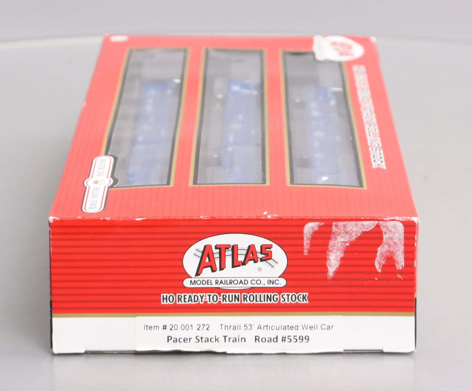 Atlas 20001272 HO Pacer Stack Train Thrall 53' Articulated Well