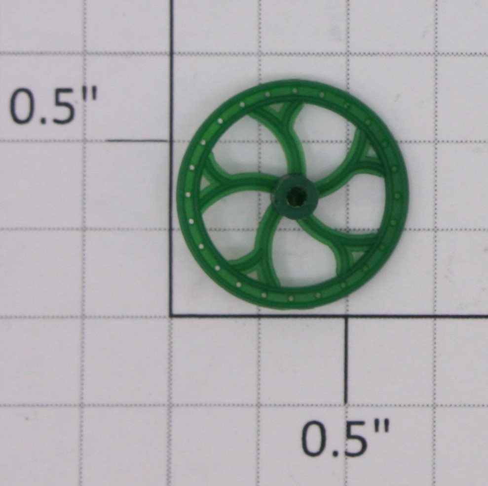 Lionel 87404-45 G Scale Green Plastic Gondola Brake Wheel