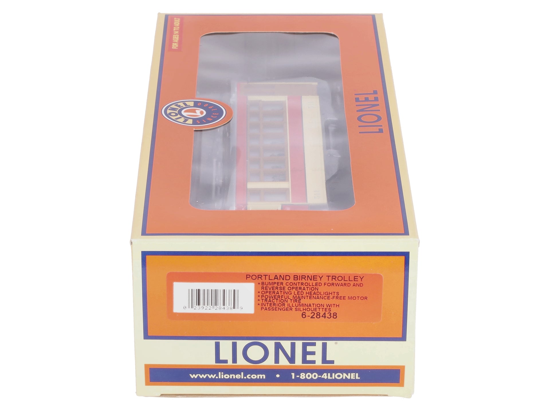 Lionel 6-28438 O Scale Portland Birney Trolley #511