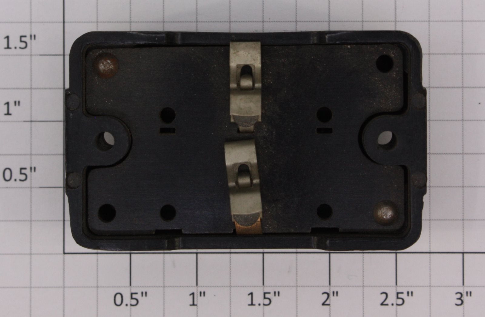 American Flyer XA10961-4 S Scale Black / Blank Red Button Control Switch