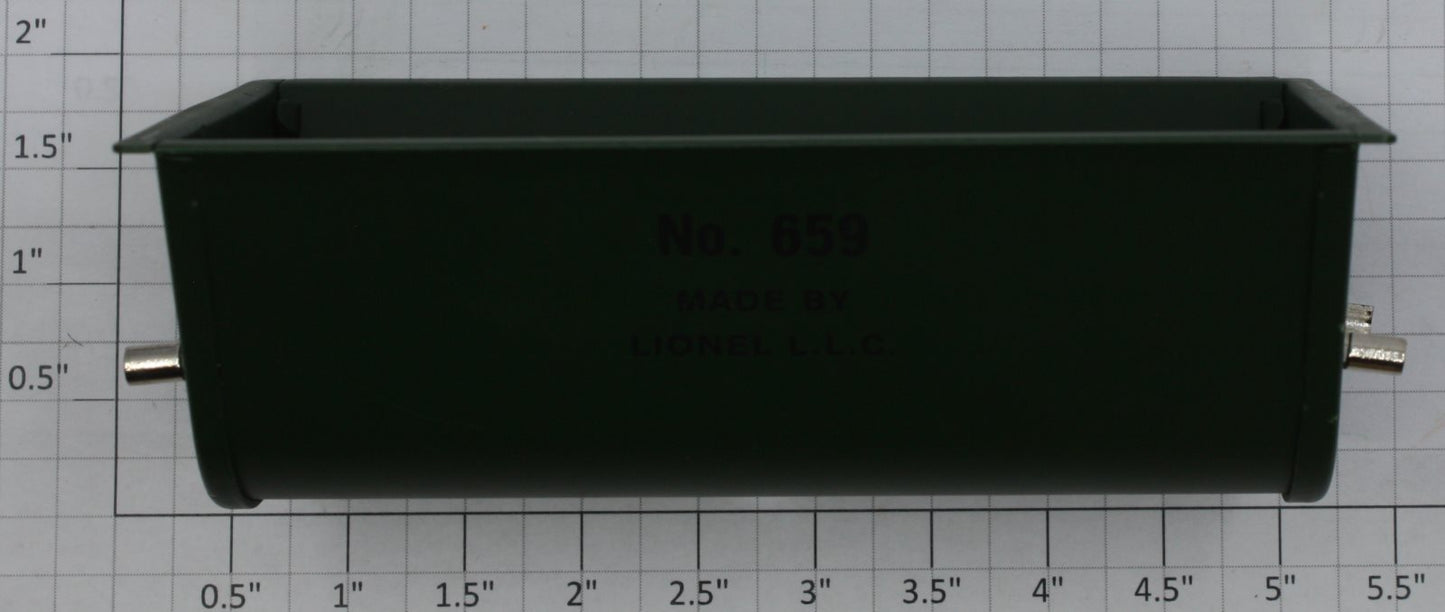 Lionel 51505-2 Dark Green Tinplate Dump Bin #659