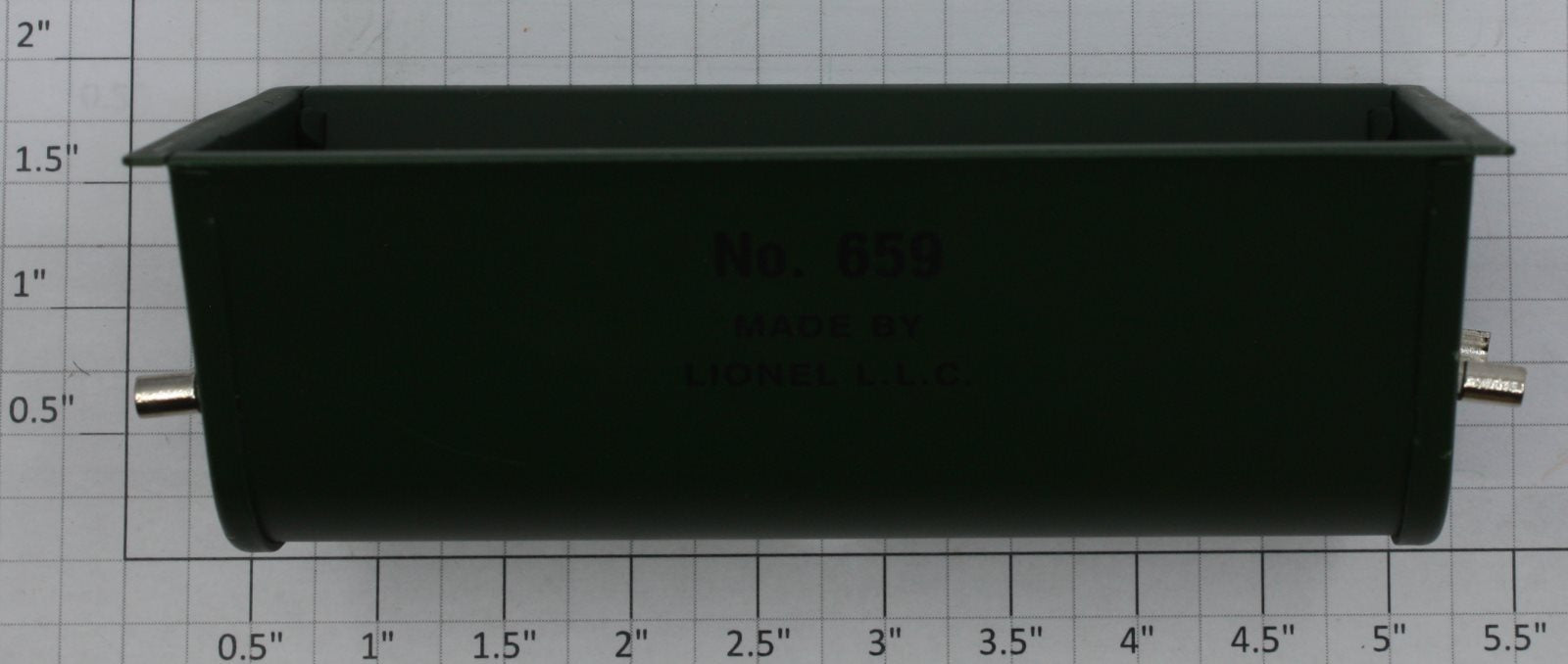 Lionel 51505-2 Dark Green Tinplate Dump Bin #659