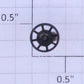 Lionel 2419-23 Complete Brake Wheel and Long Shaft Assembly