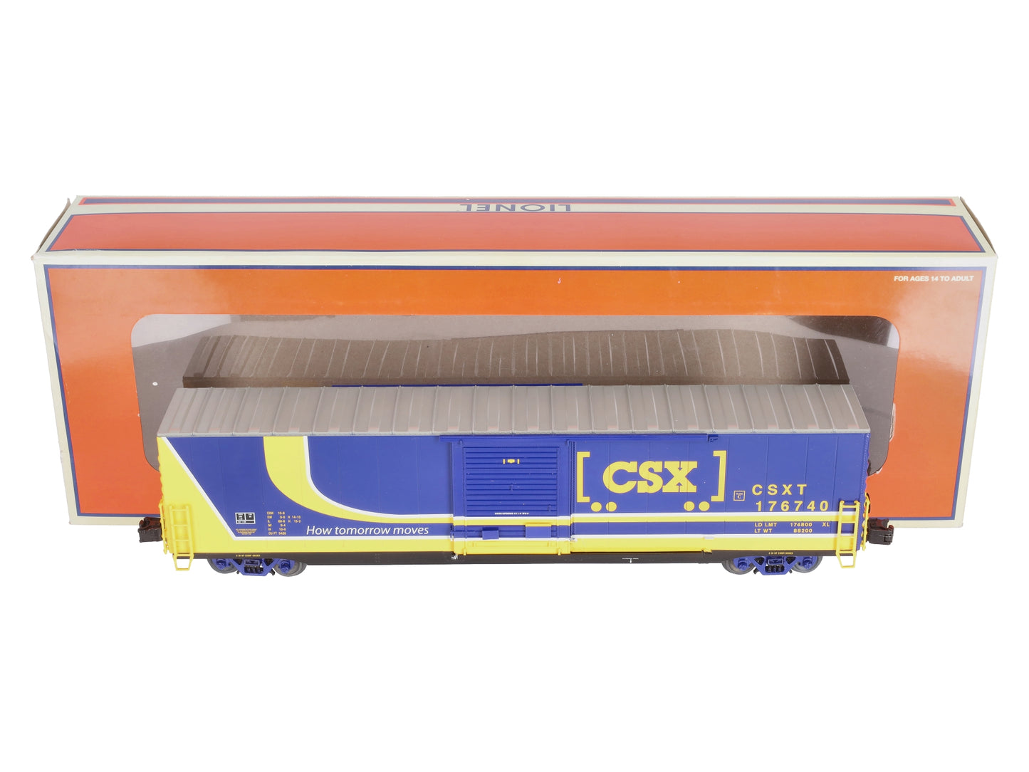 Lionel 6-27092 O CSX Heritage 60' Boxcar